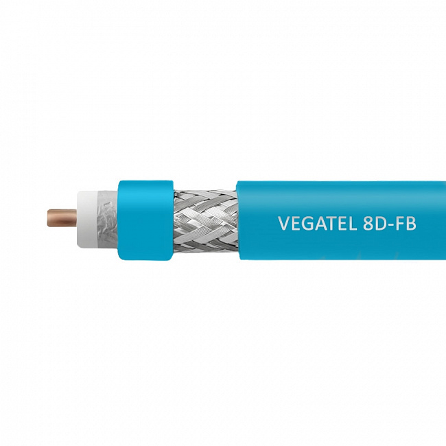 Кабель VEGATEL 8D-FB Cu (ГОСТ, синий)